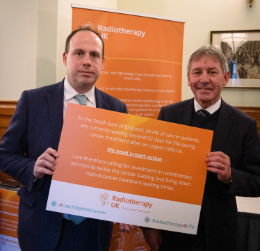 Greg Smith MP supports calls for a plan and spending needed to deliver world-class radiotherapy in the UK, at Parliamentary event ahead of World Cancer Day 