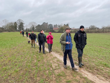 Greg joins Maids Moreton residents on development protest walk