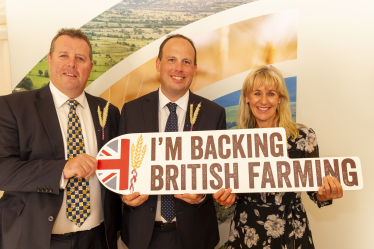 Backing Bucks Farmers on Back British Farming Day with NFU President Minette Batters and Farming Minister Mark Spencer