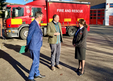 Greg meets with new Bucks Fire Chief