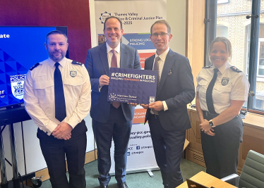 Greg meets with Thames Valley Police and Crime Commissioner in Westminster