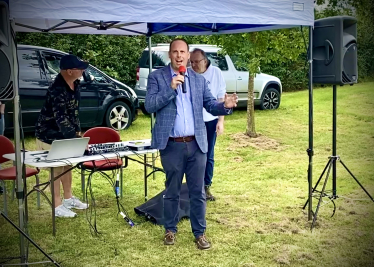 Greg opens Waddesdon Fun Day