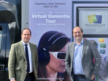 Greg takes part in Virtual Dementia Tour experience to better understand impact of dementia