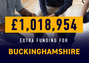 Greg Smith welcomes £1,018,954 to boost drug and alcohol treatment and recovery in Buckinghamshire