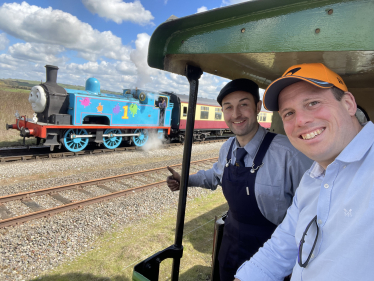 Greg and family visit Buckinghamshire Railway Centre in Quainton