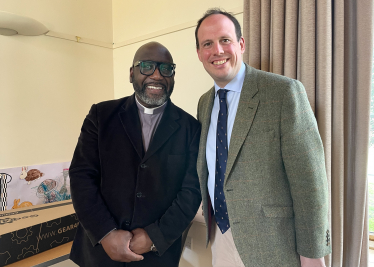 Greg with Revd Rickey Simpson-Gray.