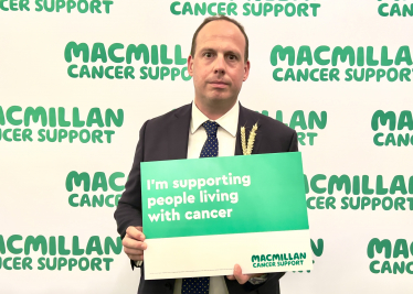 Greg meets with Macmillan Cancer Support