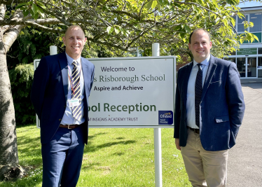 Greg congratulates Princes Risborough School on upgraded Ofsted rating