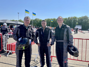 Greg competes in charity karting race for Ukraine