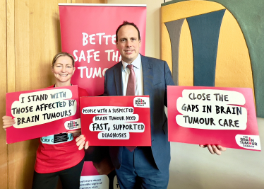 Greg meets with The Brain Tumour Charity