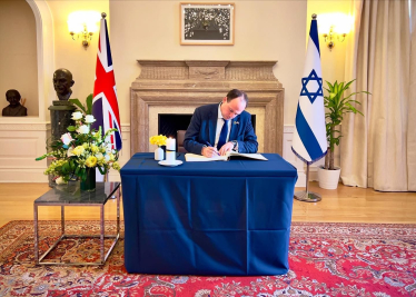 Visit to the Embassy of Israel, London to Sign the Book of Reflection