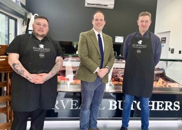 Greg visits new butchers shop at Starveall Farm