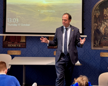 Q&A with Waddesdon Village Primary School at Parliament’s Education Centre