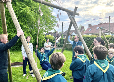 Greg visits 1st Bernwood Forest Scouts in Long Crendon