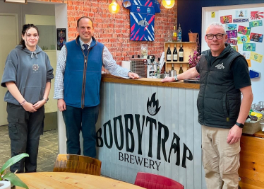 Visit to Boobytrap Brewery in Westcott