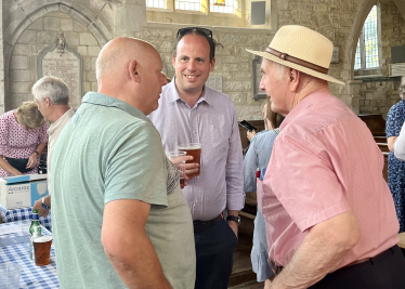 Greg joins Chilton residents for St Mary the Virgin Church social evening