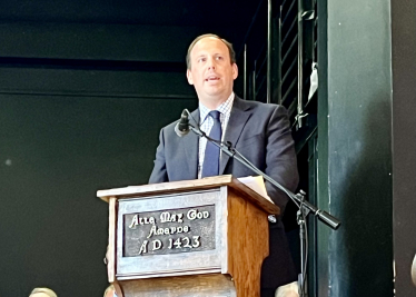 Greg addresses Royal Latin Prize Giving