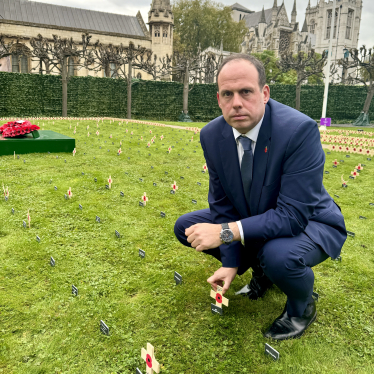 Paying Respects at the House of Commons Gardens of Remembrance