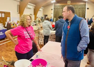 Visit to Stoke Mandeville Community Centre in Aid of Breast Cancer Now