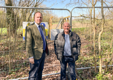 Greg joins calls for Oakley Airfield footpaths to re-open