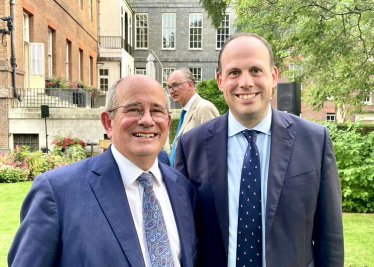 Greg Smith MP with University of Buckingham Vice Chancellor Prof James Tooley