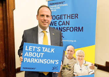 Greg shows his support on World Parkinson’s Day